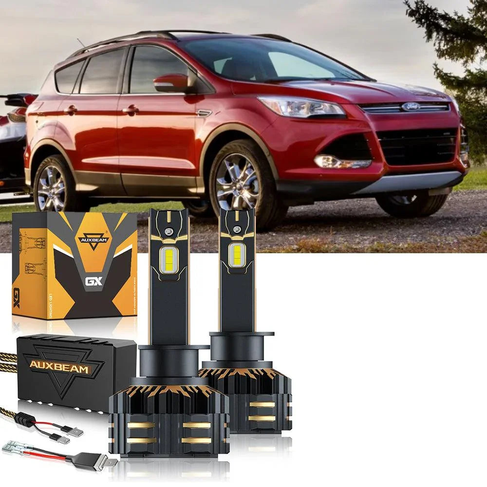 Auxbeam LED Headlight Bulbs Bundle for 2013-2016 Ford Escape H1 D3S