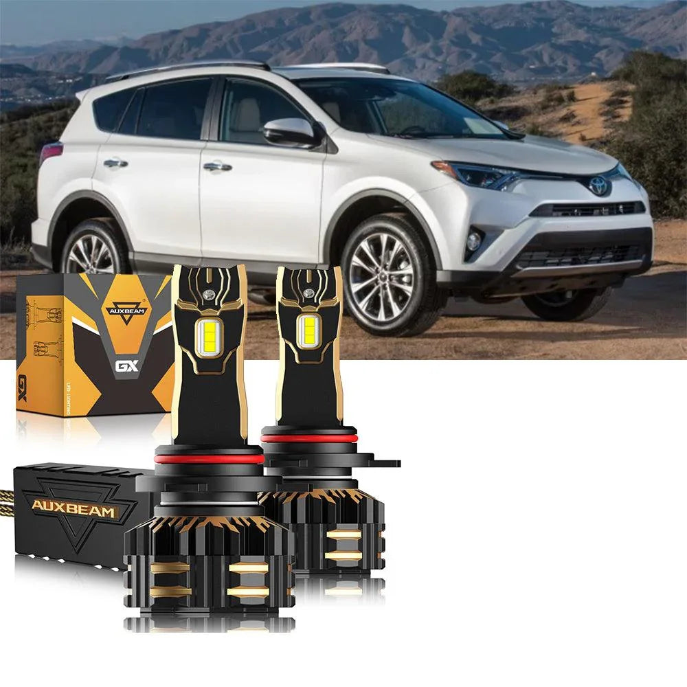 Auxbeam LED Headlight Bulbs Bundle for 2016-2018 Toyota RAV4 9012
