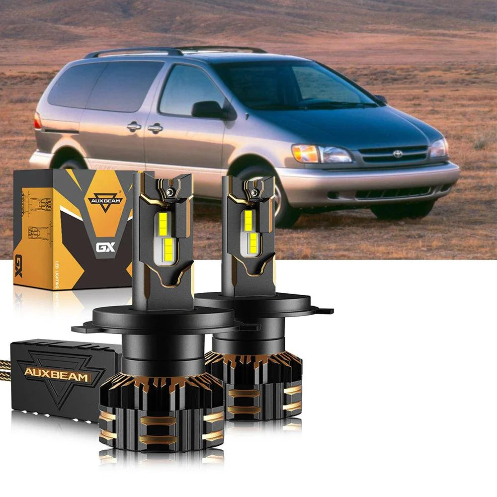Auxbeam LED Headlight Bulbs for 2000 Toyota Sienna H4