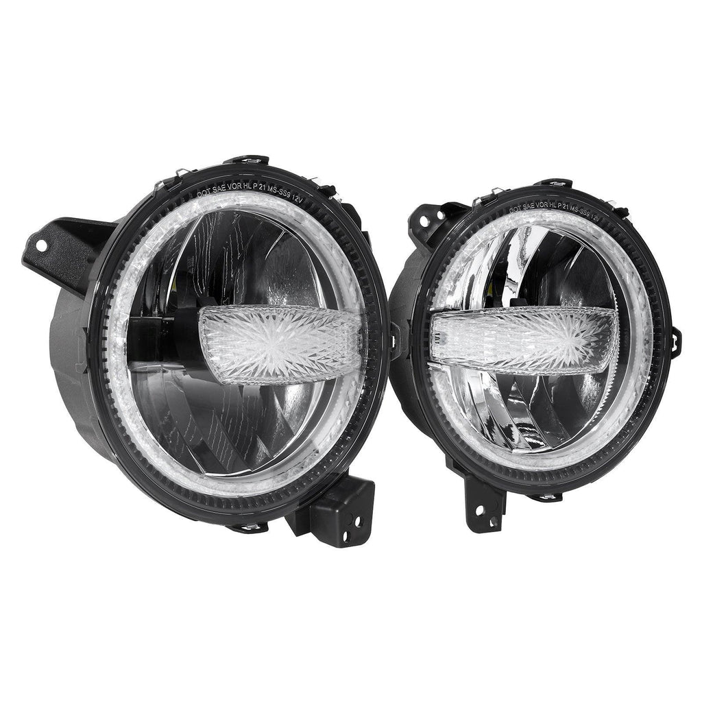 Auxbeam 9 Inch 120W DOT Approved LED Headlights for 2018-2021 Jeep JL JLU
