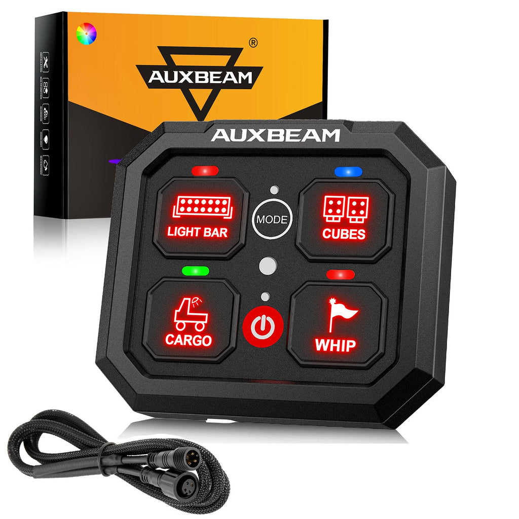 Auxbeam RGB Series 4/6/8/12 Gang LED Switch Panel