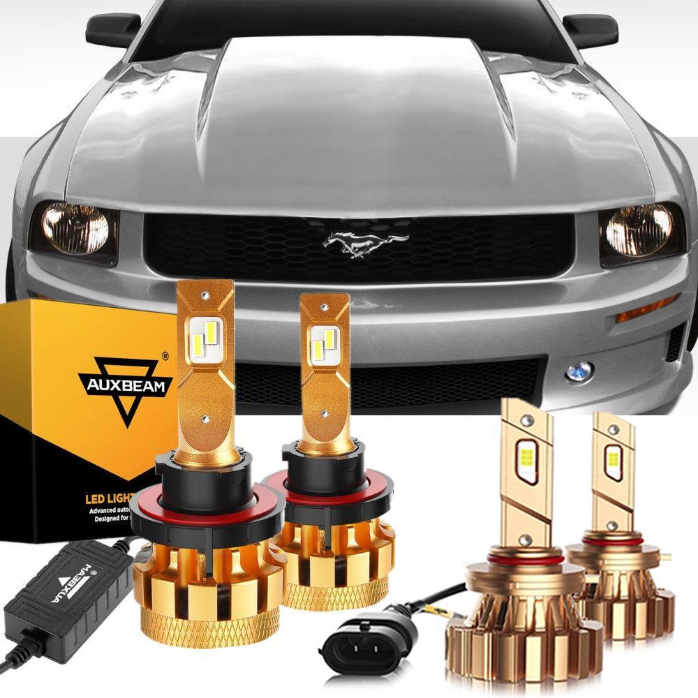 Auxbeam F-16 Plus Series LED High/Low Beam Bulb for 2005-2006 Ford Mustang(GT)