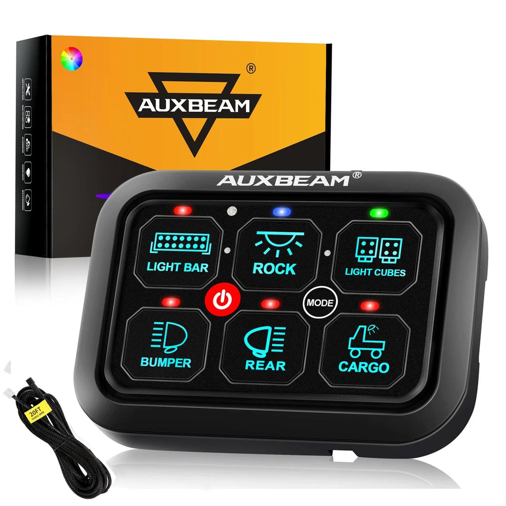 Auxbeam RGB Series 4/6/8/12 Gang LED Switch Panel