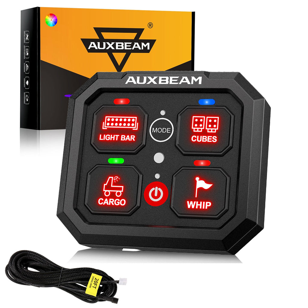 Auxbeam RGB Series 4/6/8/12 Gang LED Switch Panel