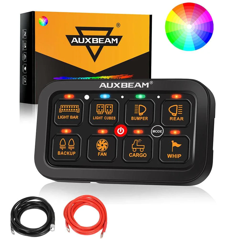 Auxbeam RGB Series 4/6/8/12 Gang LED Switch Panel