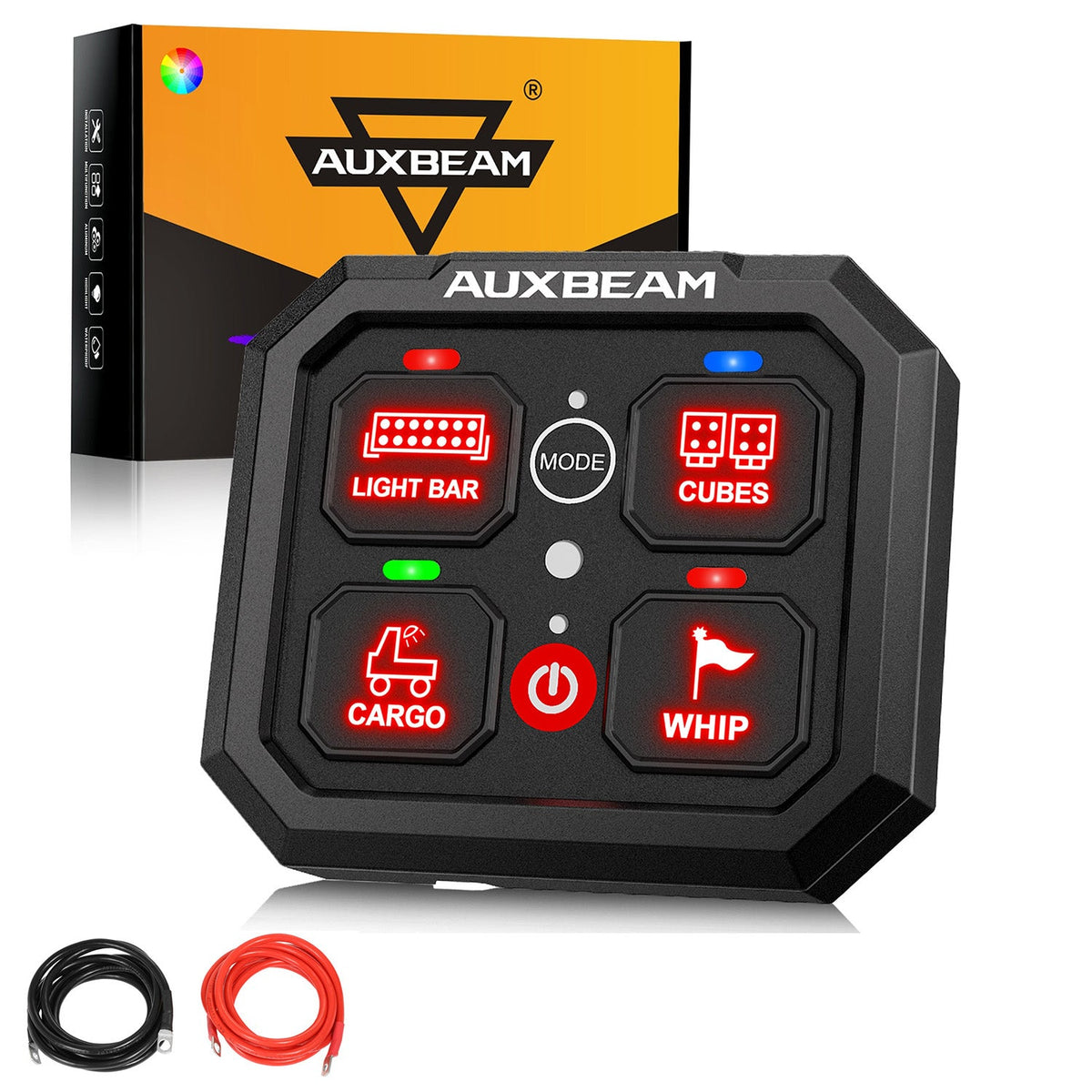 Auxbeam RGB Series 4/6/8/12 Gang LED Switch Panel