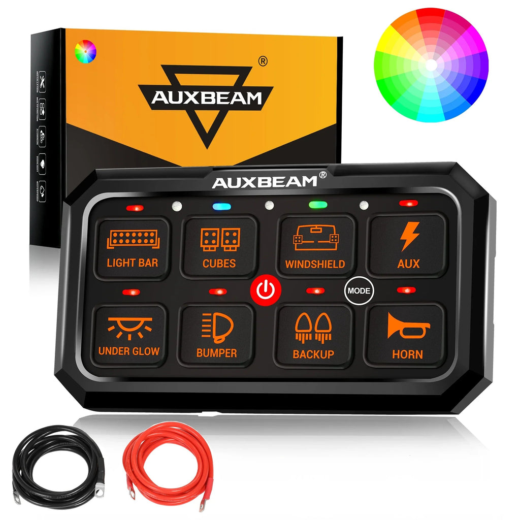 Auxbeam RGB Series 4/6/8/12 Gang LED Switch Panel