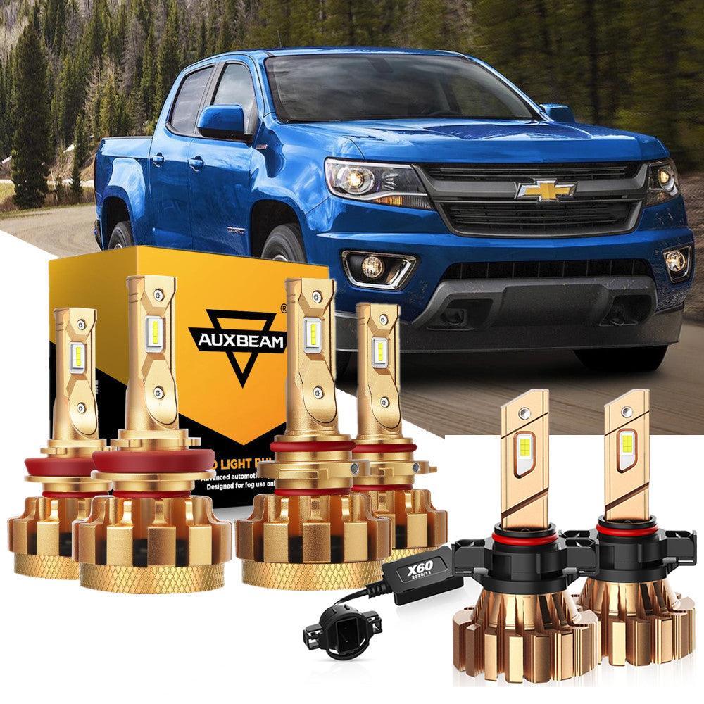 Auxbeam F-16 Plus Series LED High/Low Beam Bulb for 2015-2019 Chevrolet Colorado