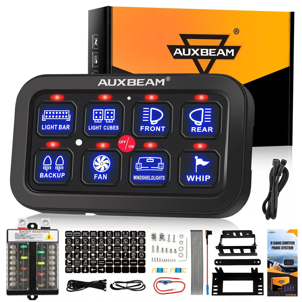 Auxbeam Single Series 6/8 Gang LED Switch Panel