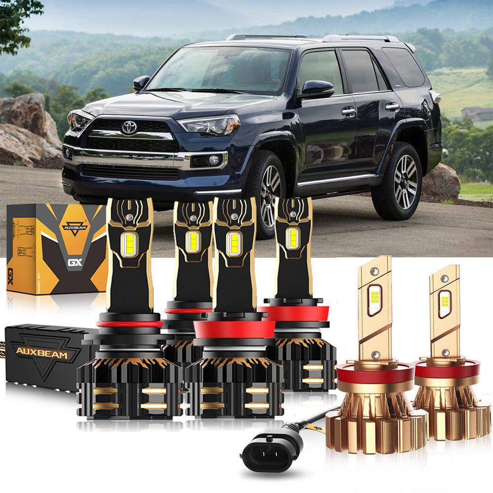 Auxbeam LED Headlight Bulbs Bundle for 2010-2020 Toyota 4Runner 9005 H11