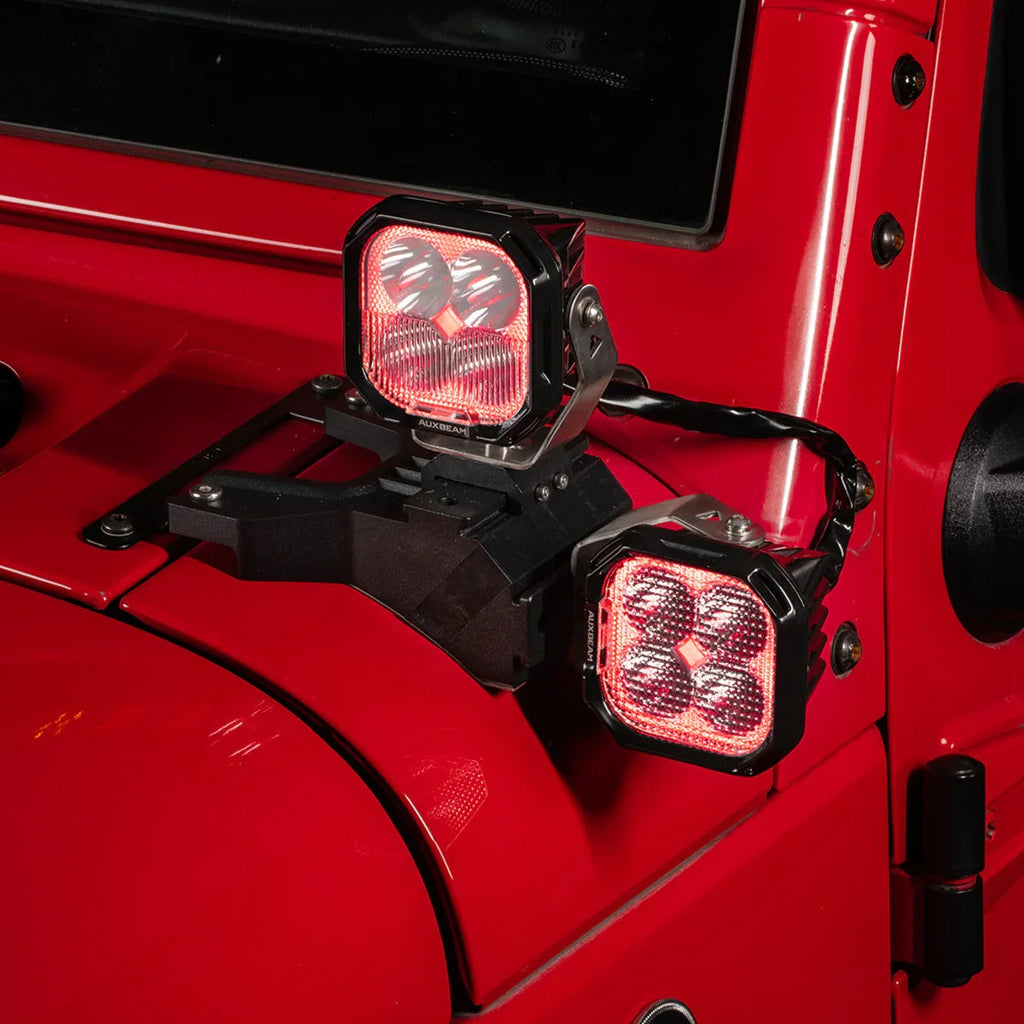 Color Play Series 3 Inch 116W RGB LED Pod Lights Flood Off Road Lights With 8 Backlight Options