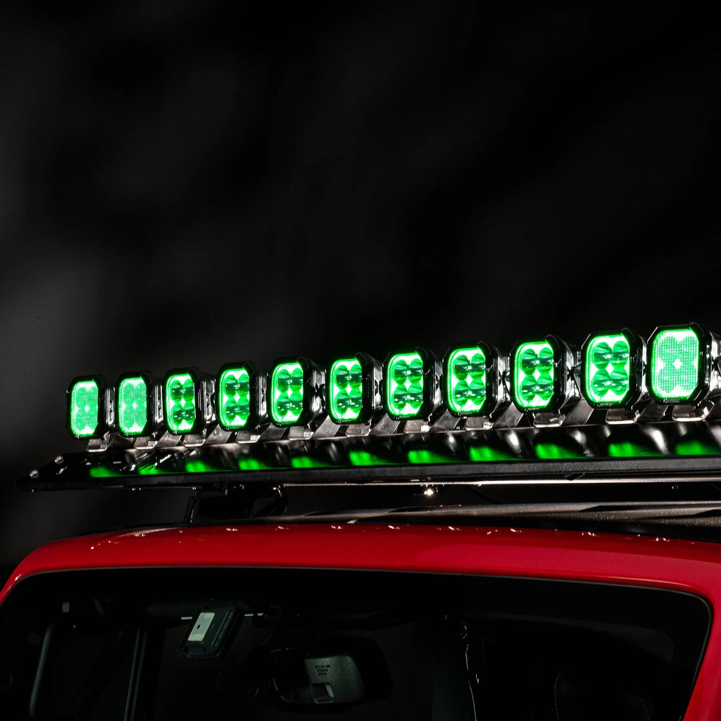 Color Play Series 3 Inch 116W RGB LED Pod Lights Spot Off Road Lights With 8 Backlight Options