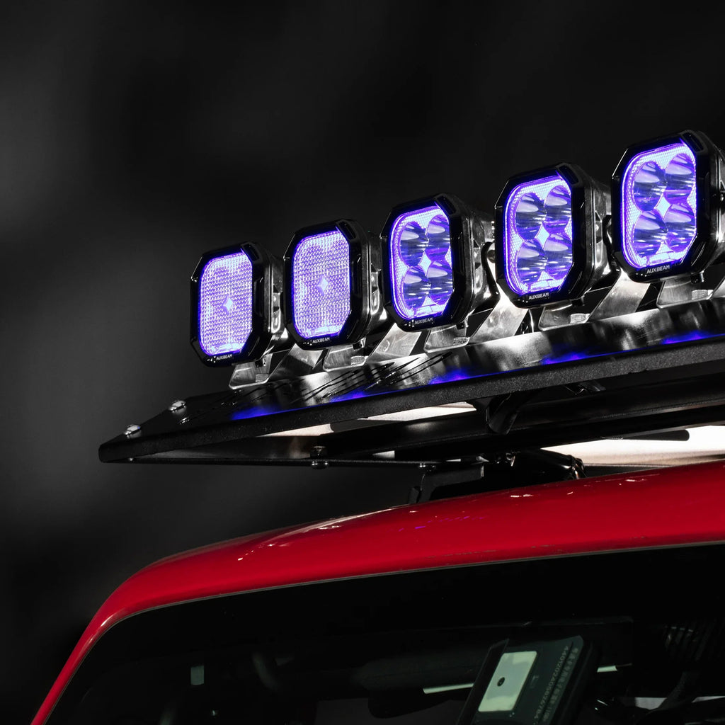 Color Play Series 3 Inch 116W RGB LED Pod Lights Combo Off Road Lights With 8 Backlight Options