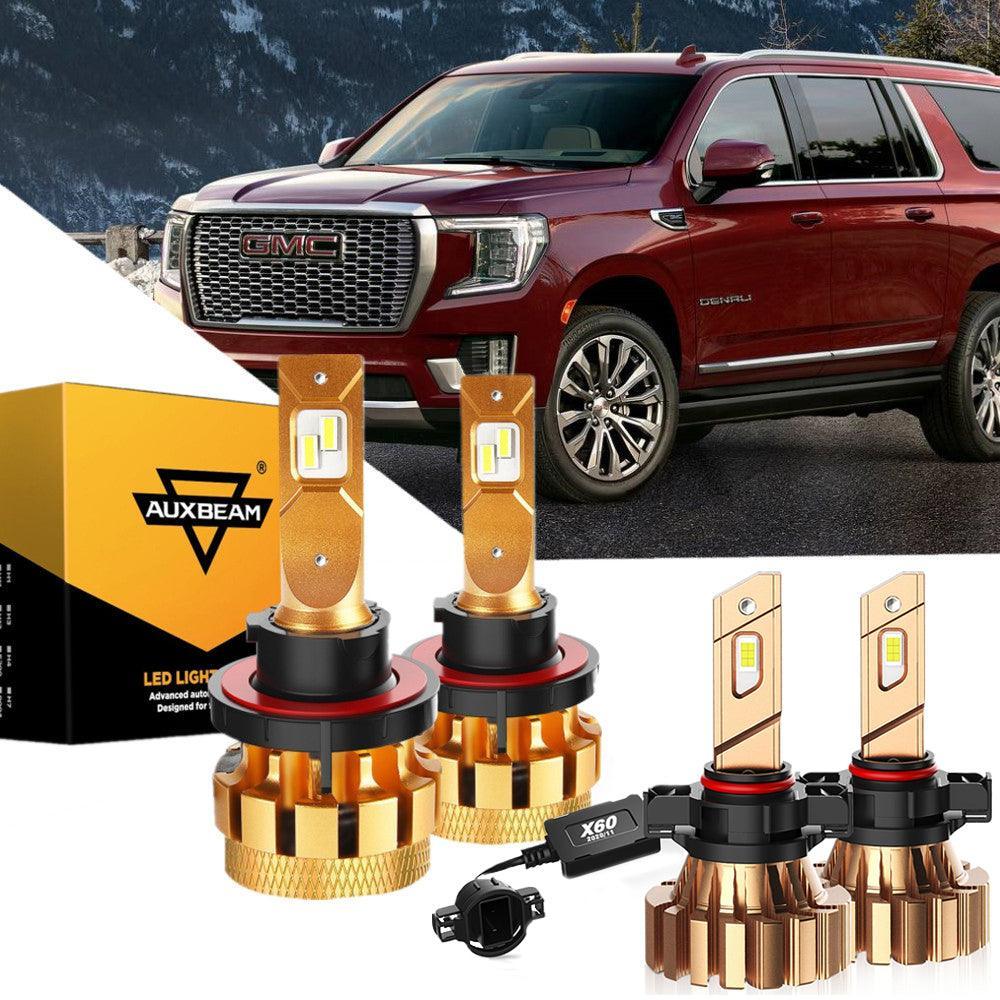Auxbeam F-16 Plus Series LED High/Low Beam Bulb Bundle for 2007-2014 GMC Yukon