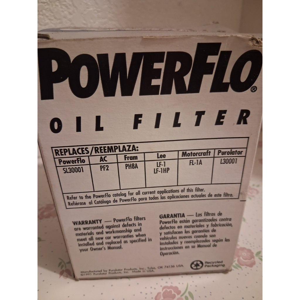 PowerFlo SL30001 Spin-On Engine Oil Filter