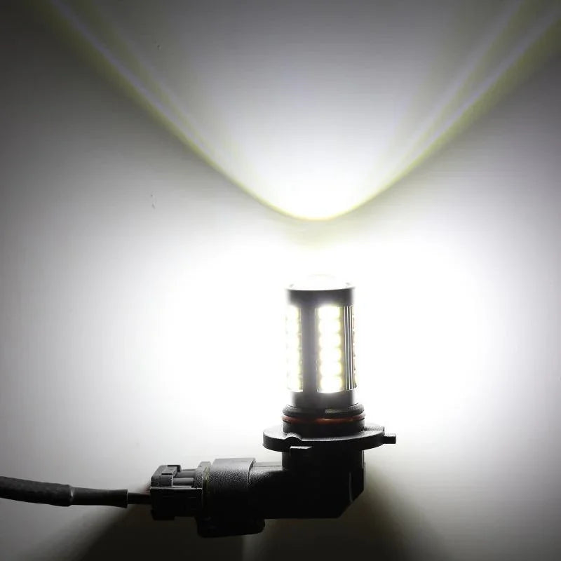 Auxbeam H10 9145 9140 HB3 LED Fog Light/DRL 50W 6500K White 33LED Series 2 Bulbs