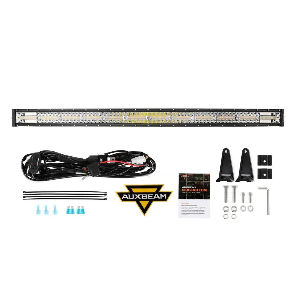 Auxbeam 50 Inch Curved LED Light Bars & LED Light Bar for Can-am Maverick X3