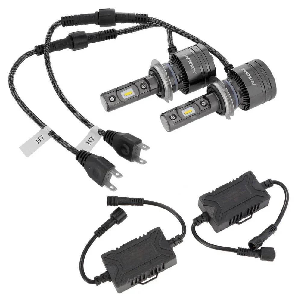 Auxbeam 4300K T1 Series LED light Bulbs 8000LM (2 Pcs)
