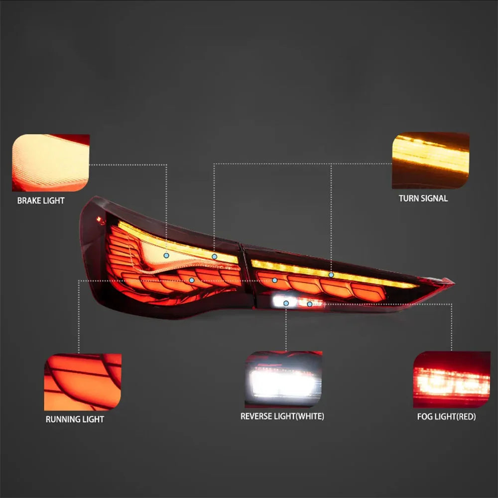 Vland OLED Tail Light Assembly for 2020+ BMW 4 Series G22/G23/G26