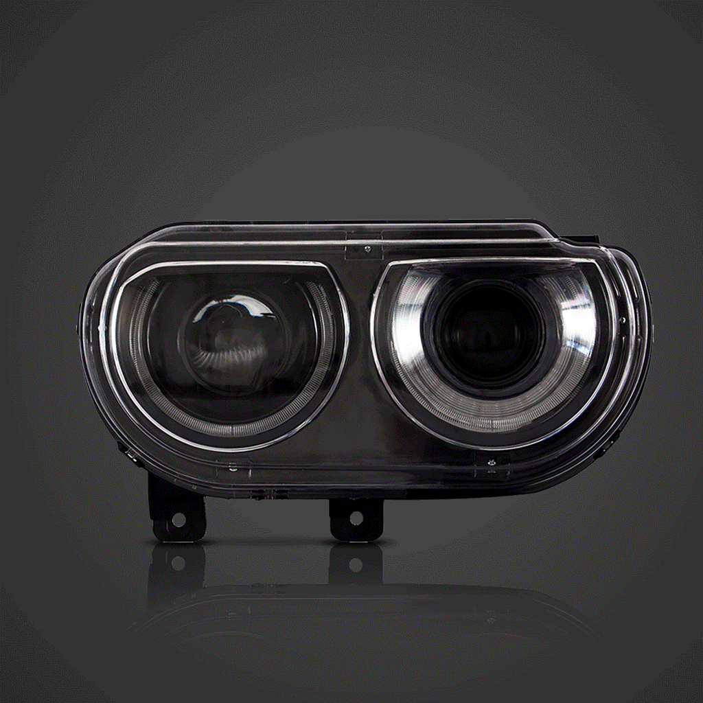 Vland LED Headlight Assembly for 2008-2014 Dodge Challenger 3rd Gen Pre-Facelift