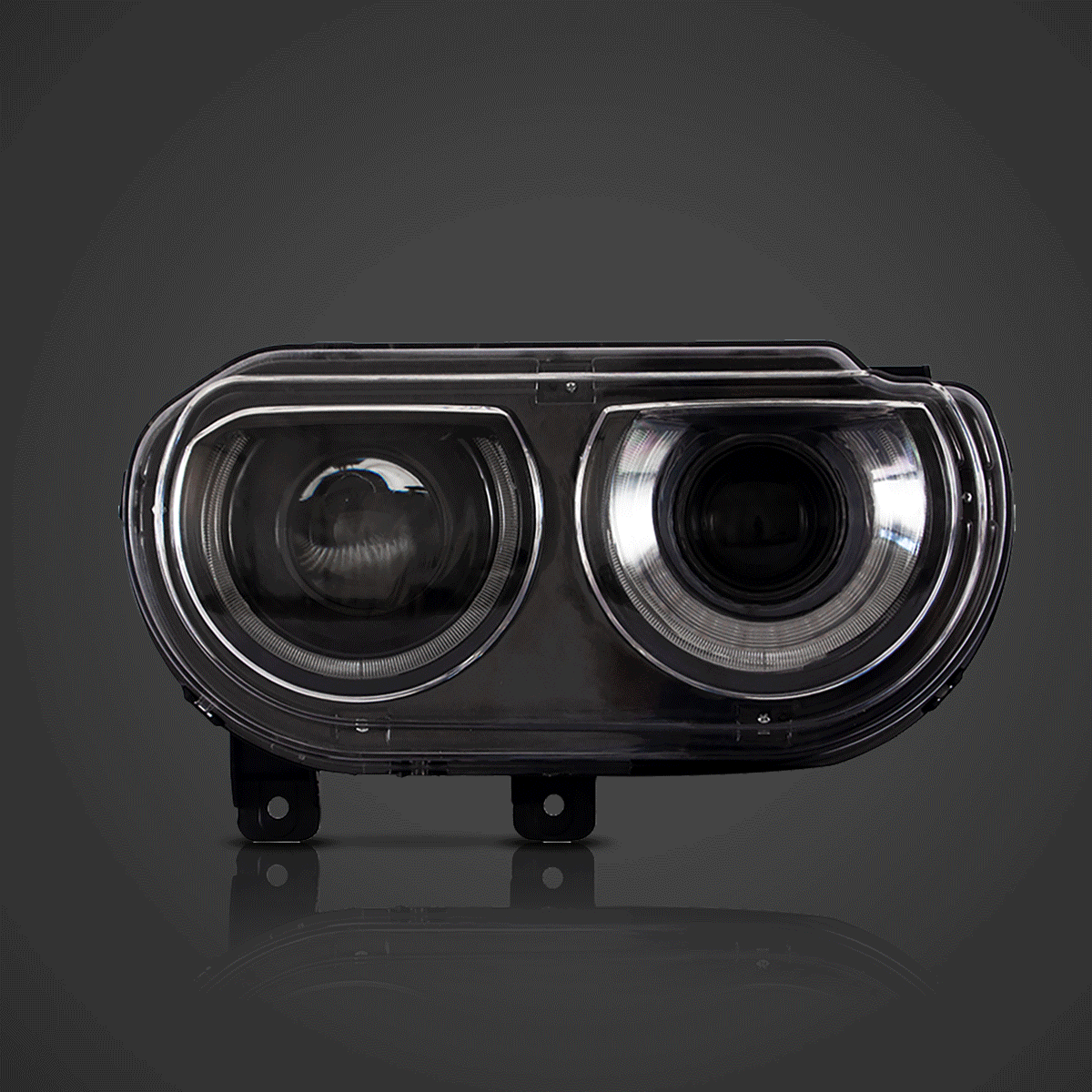 Vland LED Headlight Assembly for 2008-2014 Dodge Challenger 3rd Gen Pre-Facelift