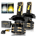 Auxbeam H4 LED Headlight Bulbs 110W GX Bi-Color Series High Power