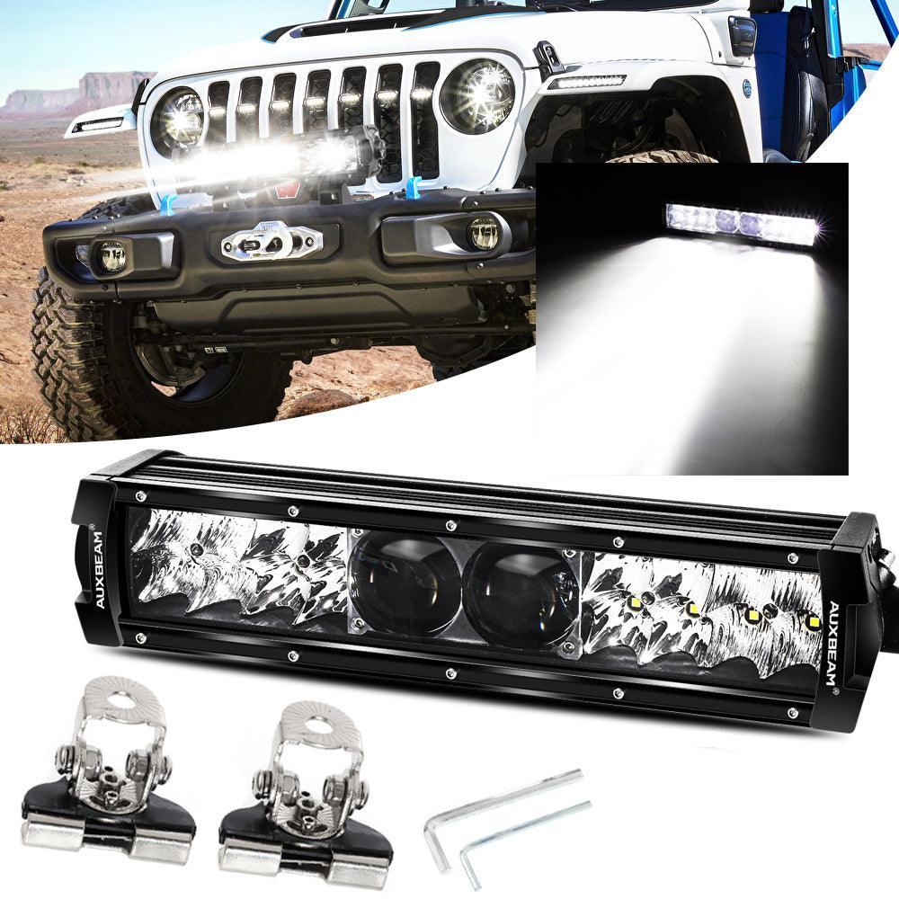 Auxbeam 12 Inch 5D-PRO Series Spot Beam Off Road Led Light Bar+Universal