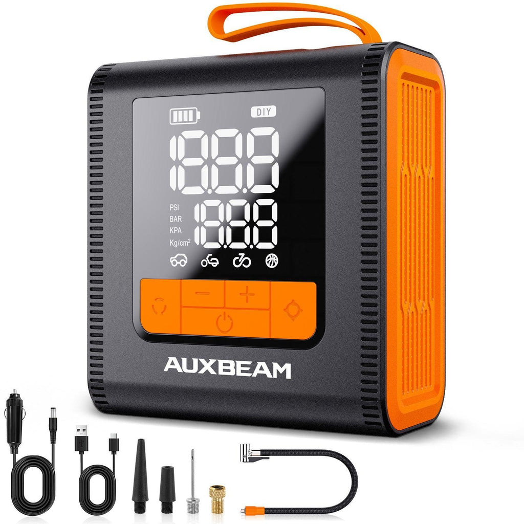 Auxbeam Model-H4 19mm Cylinder Portable Car Tire Inflator Air Compressor Pump