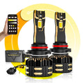 Auxbeam 9005/HB3 LED Bulb Fog Light/Low Beam Lighs 110W GX Bi-Color Smart Series