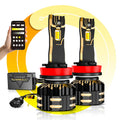Auxbeam H11/H9/H8/H16JP LED Bulb Fog Light/Low Beam Lighs 110W GX Bi-Color Smart