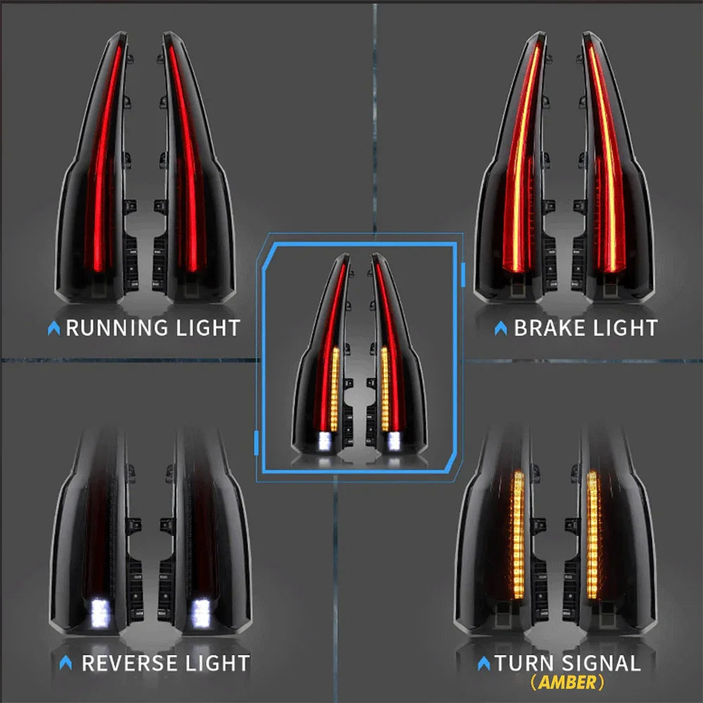 Vland LED Tail Light for 2015-2020 Chevrolet Tahoe Suburban 4th Gen (K2UC)