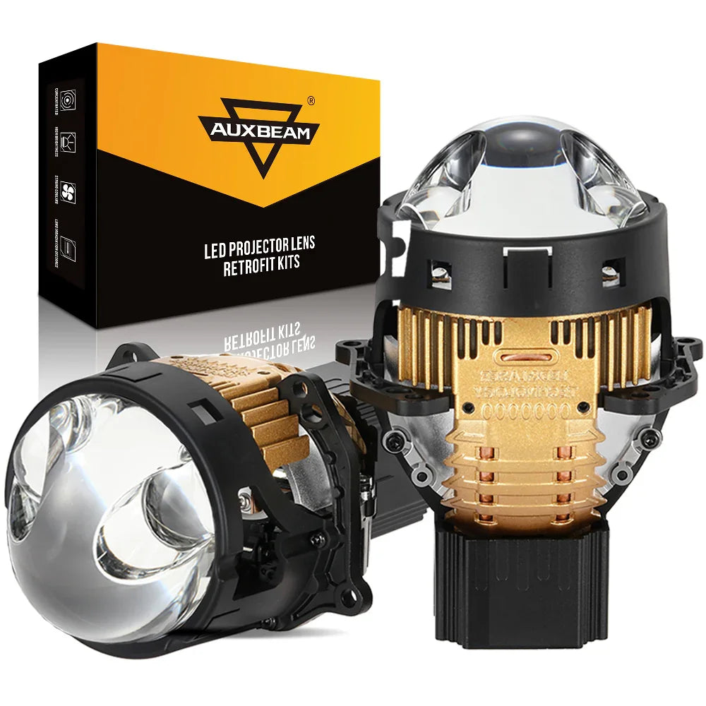 Auxbeam 3 Inch 170W 6000K Hyperboloid Bi-LED Projector Lens Headlight