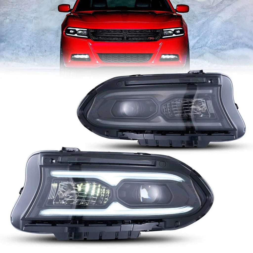 Vland LED Projector Headlights for 2015-2023 Dodge Charger Halogen Models