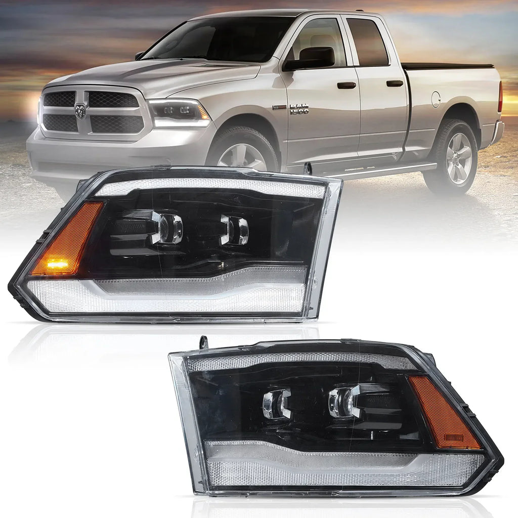 Vland Full LED Headlight Assembly for 2009-2018 Dodge Ram 1500 2500 3500
