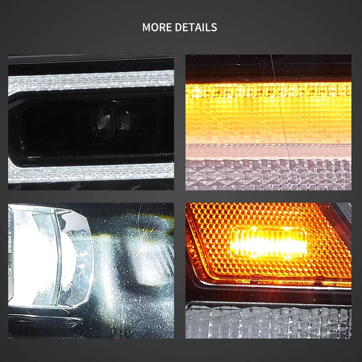 Vland Full LED Headlight Assembly for 2009-2018 Dodge Ram 1500 2500 3500