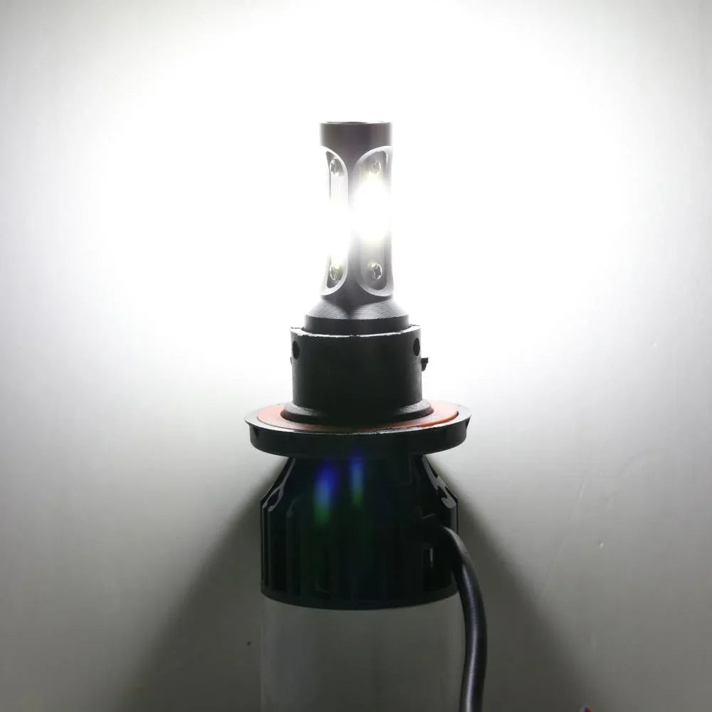 Auxbeam T5 Series Fan Cooling 50W LED Light Bulbs High Low Beam Conversion Kit