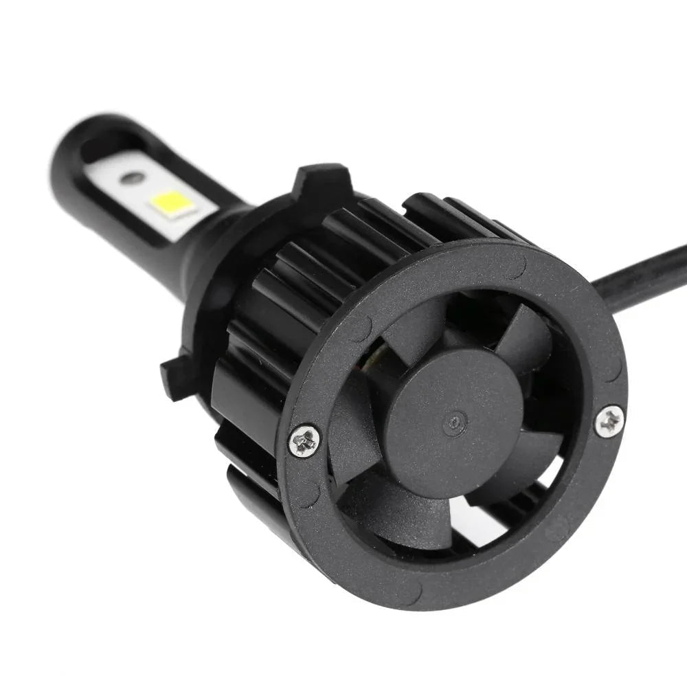 Auxbeam T5 Series Fan Cooling 50W LED Light Bulbs High Low Beam Conversion Kit