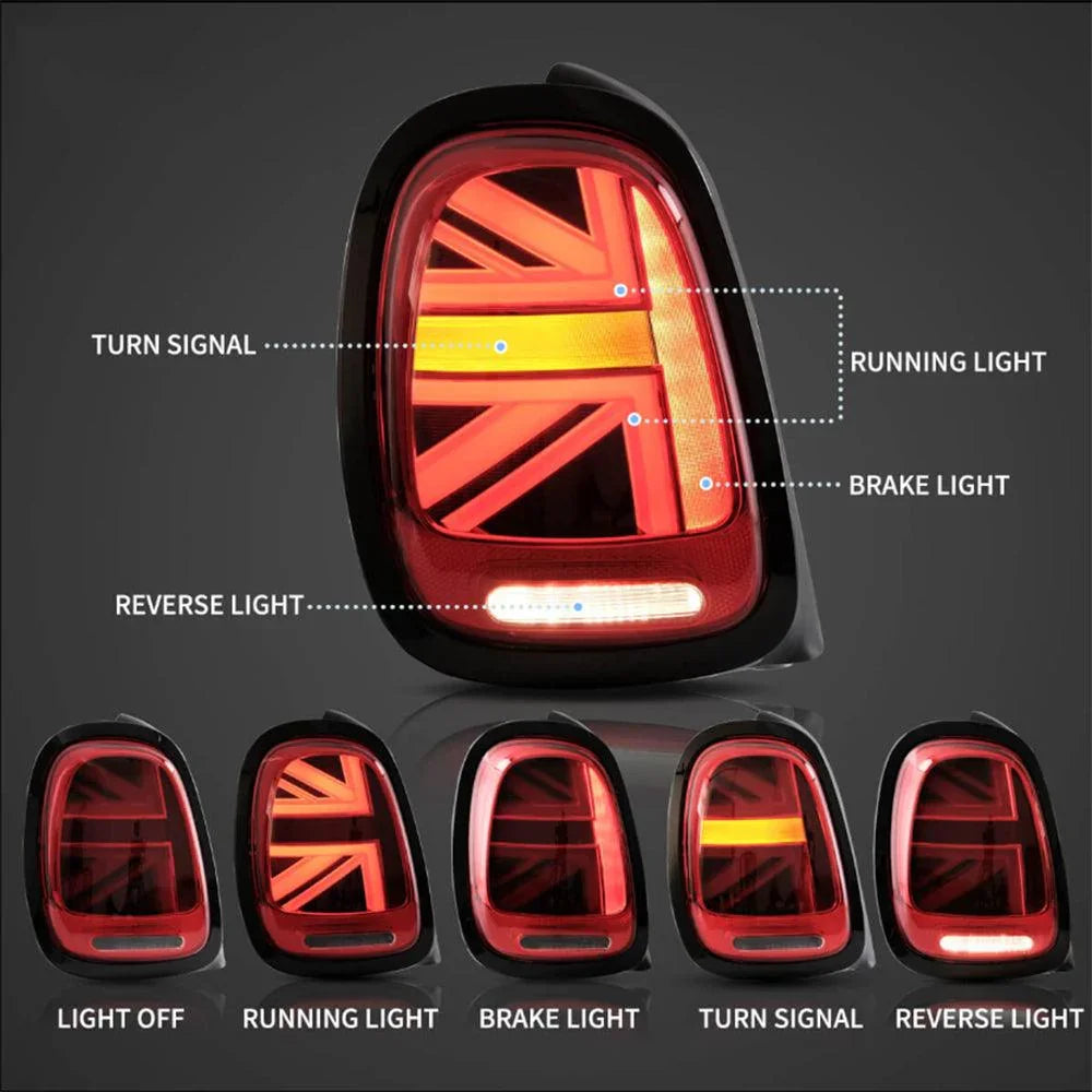 Vland LED Tail Lights Assembly for 2014-2019 BMW Mini F-Series (F55/F56/F57)