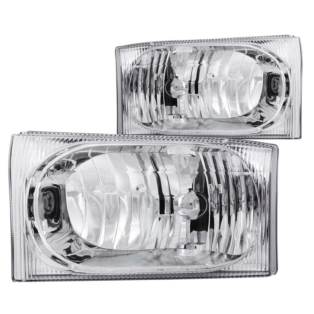 2000-2004 Ford Excursion / 1999-2004 Ford F-250 / 1999-2004 Ford F-350 Crystal Headlight Set