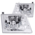 2003-2004 Ford E-150 / 2003-2004 Ford E-150 Club Wagon / 1992-2007 Ford E-150 Econoline Crystal Headlight Set