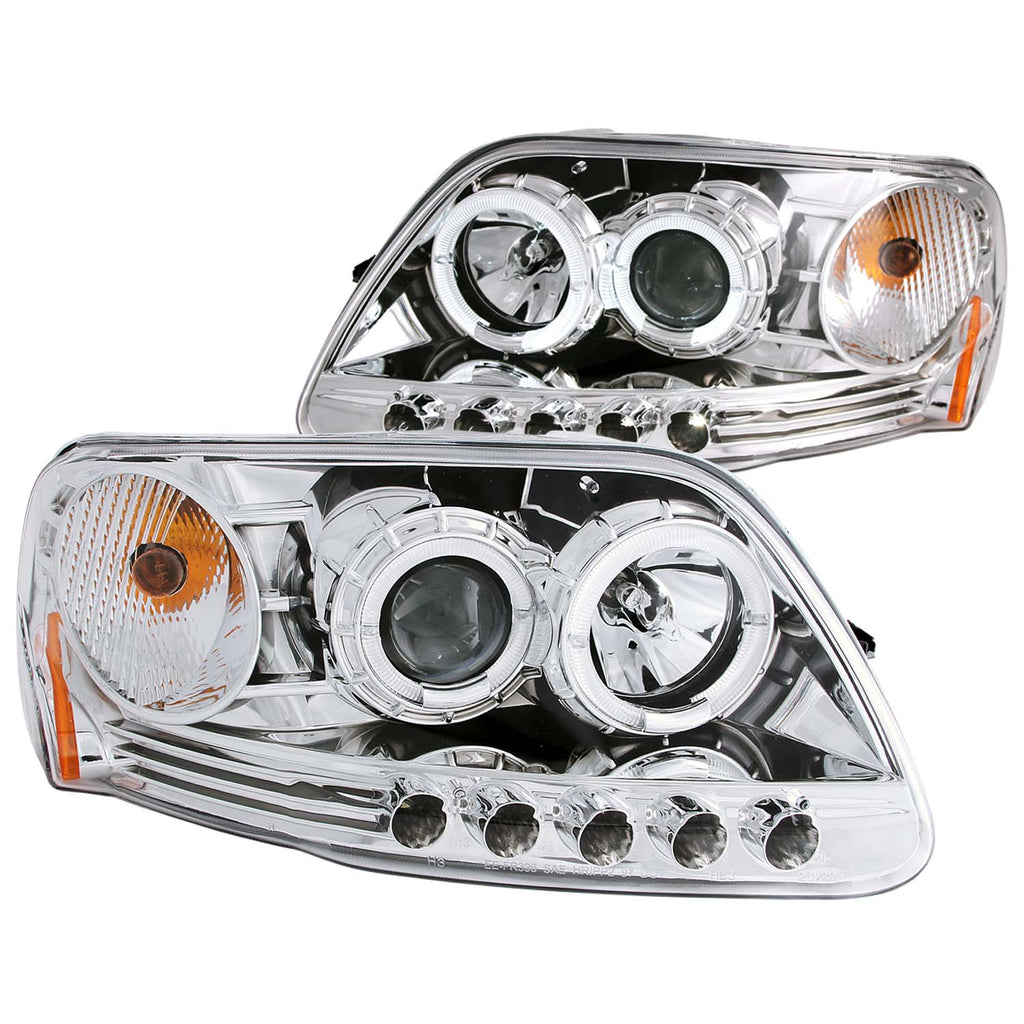 1997-2002 Ford Expedition / 1997-2003 Ford F-150 / 2004 Ford F-150 Projector Headlight Set W/Halo