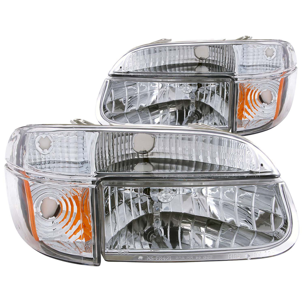 1995-2001 Ford Explorer Crystal Headlight Set