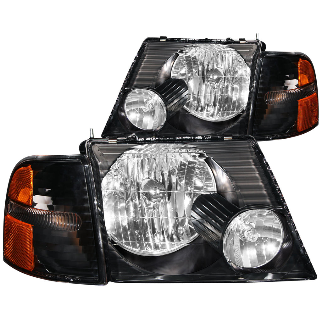 2002-2005 Ford Explorer Crystal Headlight Set
