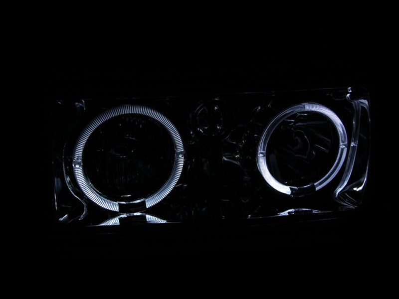 1991-1994 Toyota Land Cruiser Crystal Headlight Set W/Halo