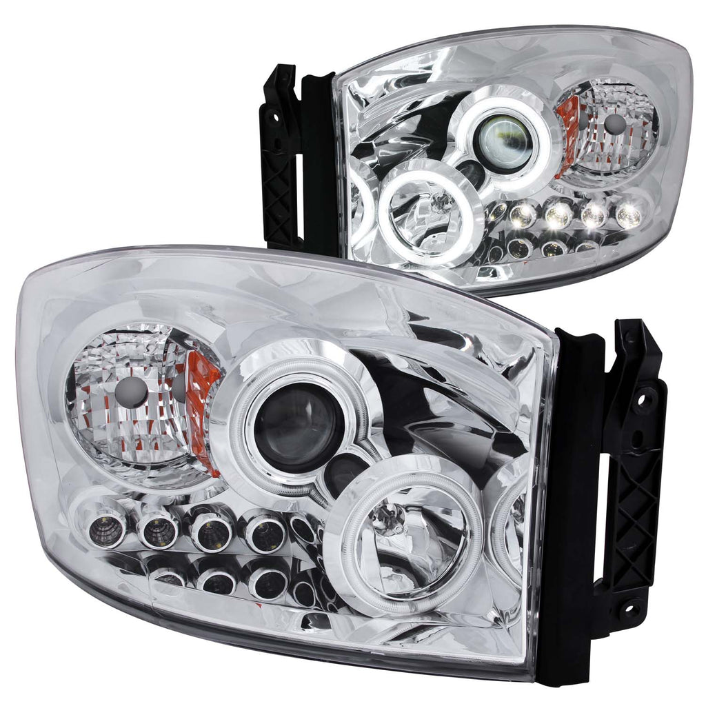 2006-2008 Dodge Ram Projector Headlight Set W/Halo