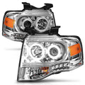 2007-2014 Ford Expedition Projector Headlight Set W/Halo