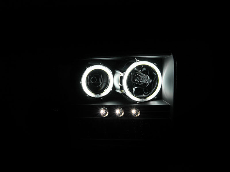 2005 Ford Excursion / 2005-2007 Ford F-250 / 2005-2007 Ford F-350 Projector Headlight Set W/Halo