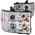2007-2013 GMC Sierra / 2007-2014 GMC Sierra Projector Headlight Set W/Halo