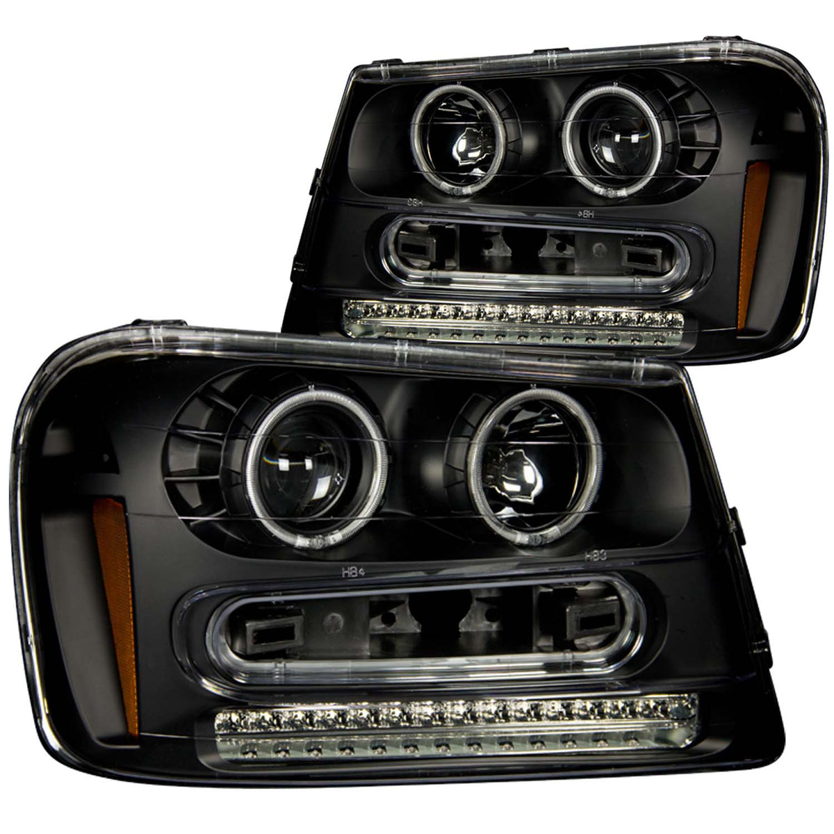 2002-2009 Chevrolet Trailblazer / 2002-2006 Chevrolet Trailblazer EXT Projector Headlight Set W/Halo