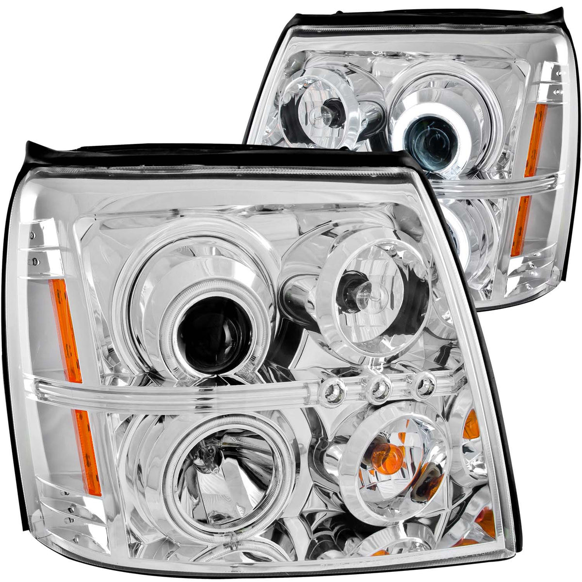 2002-2006 Cadillac Escalade / 2003-2006 Cadillac Escalade ESV / 2003-2006 Cadillac Escalade EXT Projector Headlight Set W/Halo